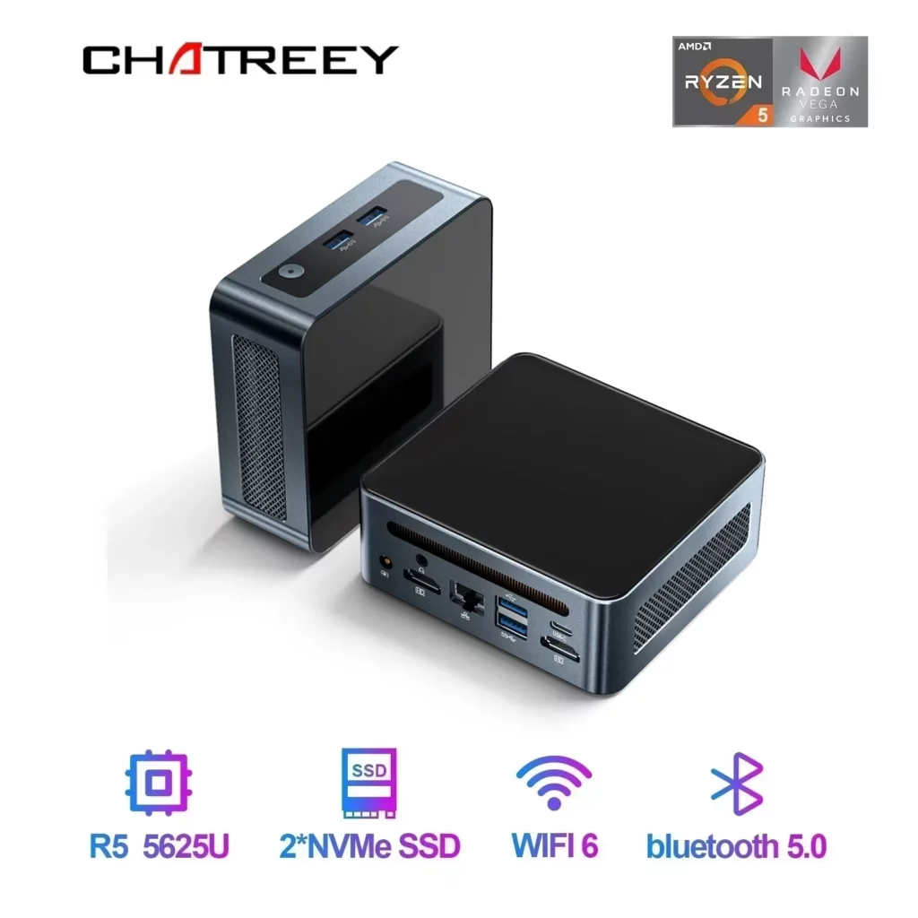 Chatreey AN2P 미니 PC R5 5625U/3550H 게임용 데스크탑 컴퓨터 NVME SSD WIFI6 HD Windows 11 Pro 알리 상품 추천