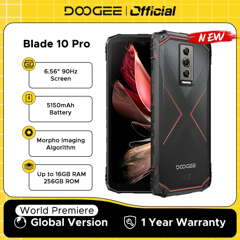 DOOGEE Blade10 Pro 견고한 휴대폰 비교