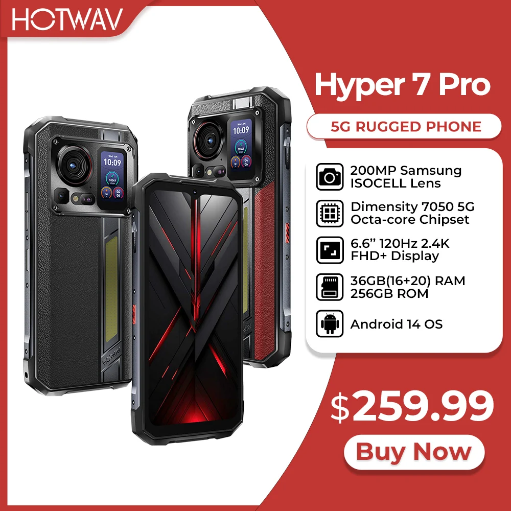 HOTWAV Hyper 7 Pro 견고한 휴대폰 디멘시티 7050 내돈내산