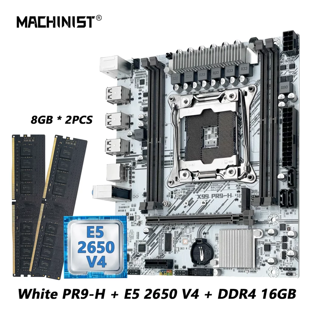 MACHINIST X99 마더보드 키트 인텔 제온 E5 2650 V4 LGA 2011-3 CPU 세트 할인이벤트