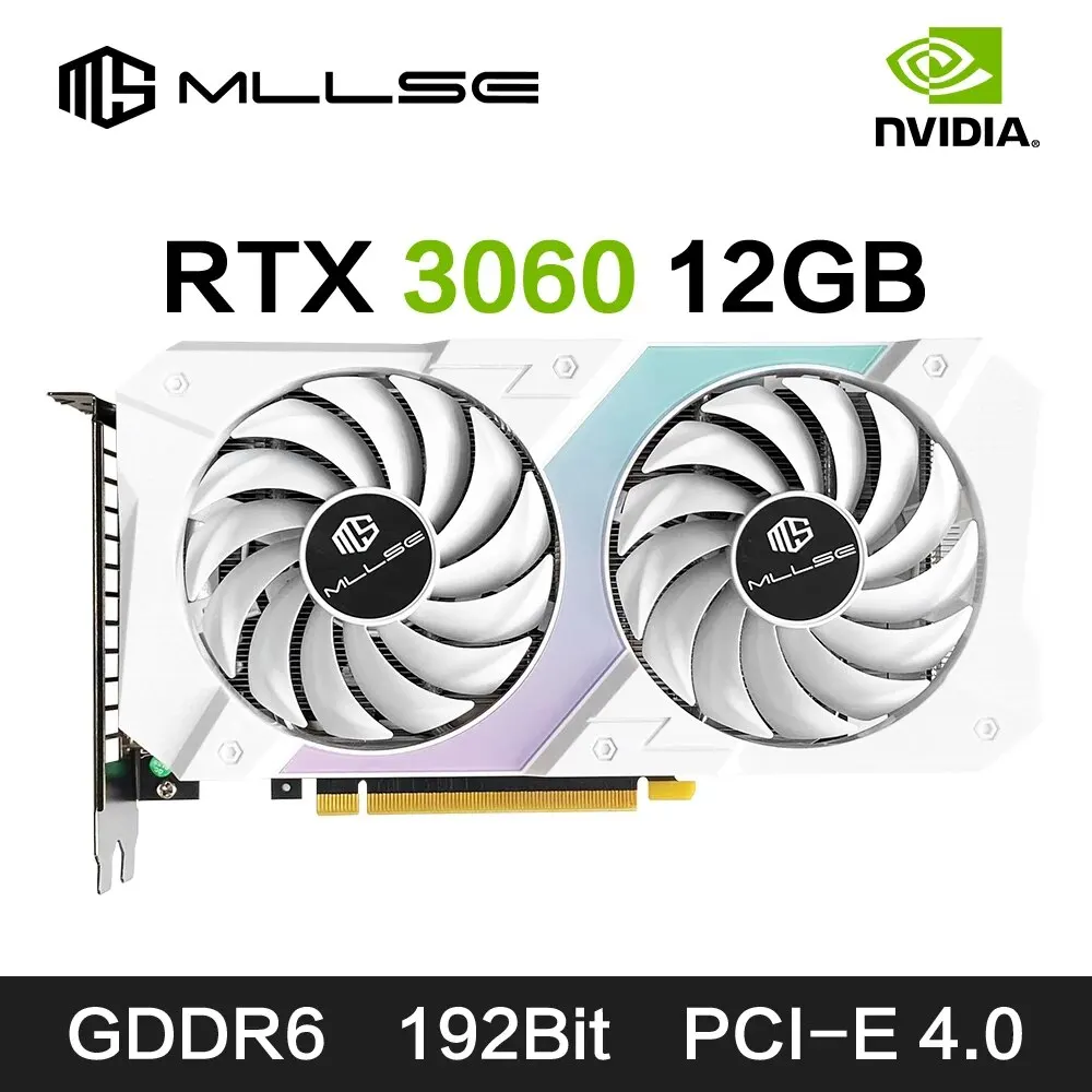 MLLSE RTX 3060 12GB 그래픽 카드 GDDR6 192Bit PCI Express 4.0 × 16 8Pin NVIDIA GPU Rtx 3060 게임 비디오 카드 Placa De Video 가격비교